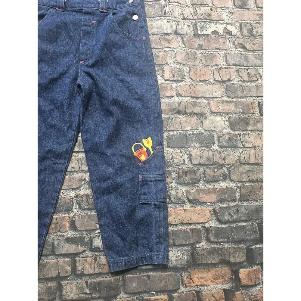 Vintage Y2K Blues Clues Denim Overalls Long Embroidered Kids Size 7
